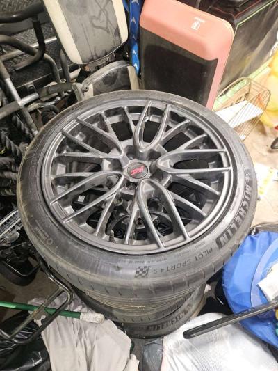 2018 SUBARU WRX STI LIMITED WHEELS 19X85 JAPAN SET OF 4  Enk - Thumbnail 4