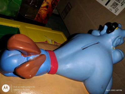 Vtg Disney Aladdin Genie Coin Bank - Thumbnail 2