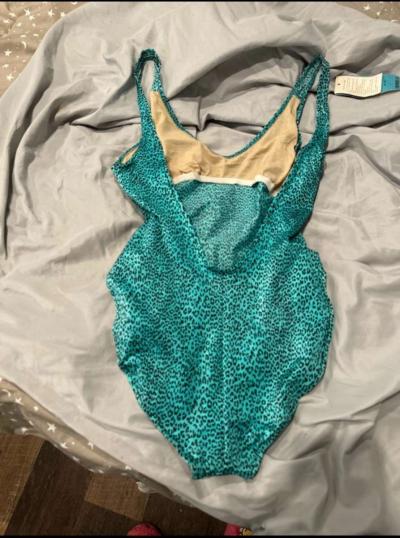 Vintage Leopard print One piece bathing suit - Thumbnail 2