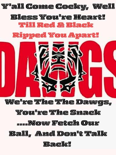 Ga Bulldog Quotes and Riddled Art In A Frame - Thumbnail 3