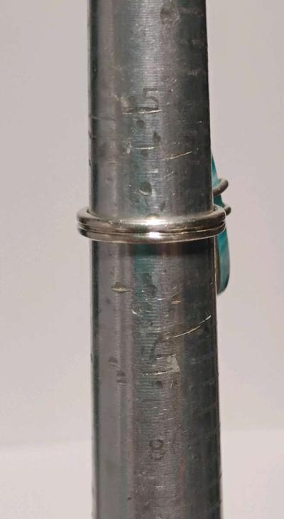 sterling silver agate ring size 6 - Thumbnail 6