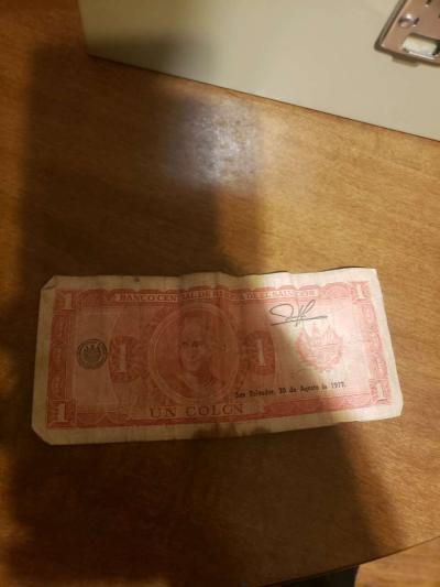 1979 Un Colon Bank Note - Thumbnail 2