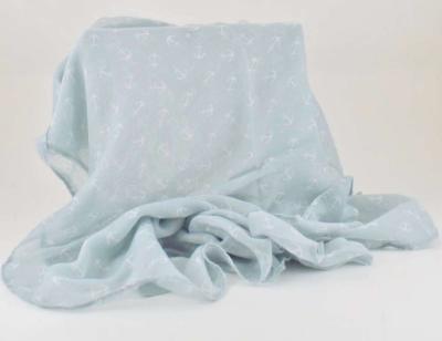 Coastal Elegant Infinity Sheer Scarf Resort  Nautical Anchor - Thumbnail 4