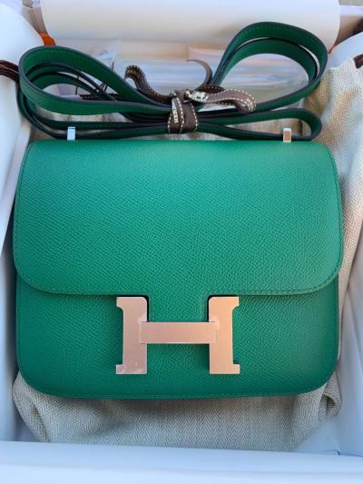 Hermes Constance 18cm Epsom Green - Thumbnail 2