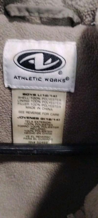 Boys Lg Athletic Works Camo Puffer Coat - Thumbnail 4