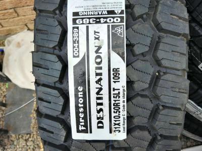 Brand New 15 inch Tire Firestone Destination XT - Thumbnail 6