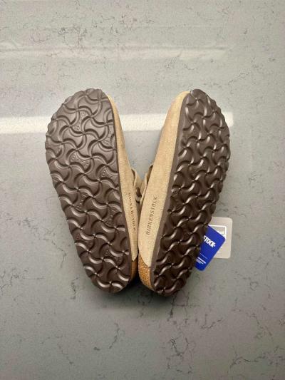 Birkenstock Womens Boston Clogs Taupe Narrow Size 38 - Thumbnail 4