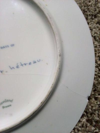 noel 1978 Havilland linoge plate - Thumbnail 3