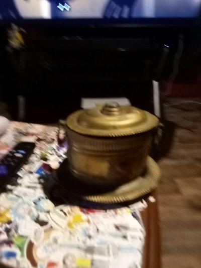 antique brass container - Thumbnail 5