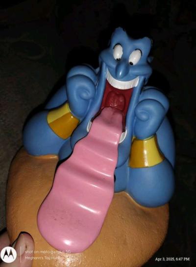 Vtg Disney Aladdin Genie Coin Bank - Thumbnail 6
