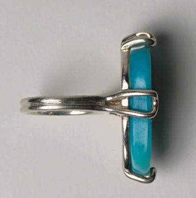 sterling silver agate ring size 6 - Thumbnail 3