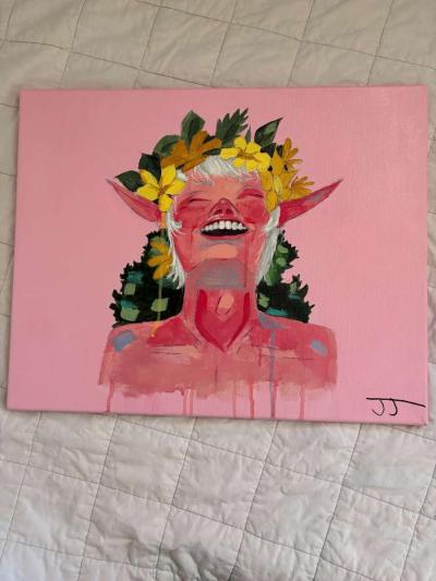 Jolly Boy Original painting by Jasmine Jenkins - Thumbnail 2