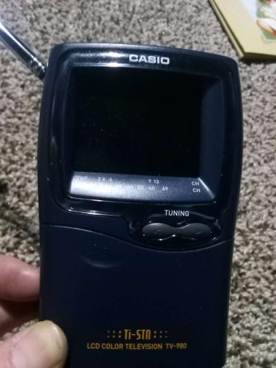 vintage hand held tv casio - Thumbnail 3