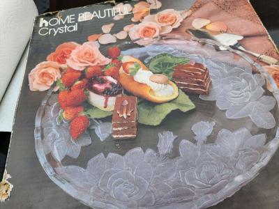 cristal platter and matching candy or dip dish - Thumbnail 5