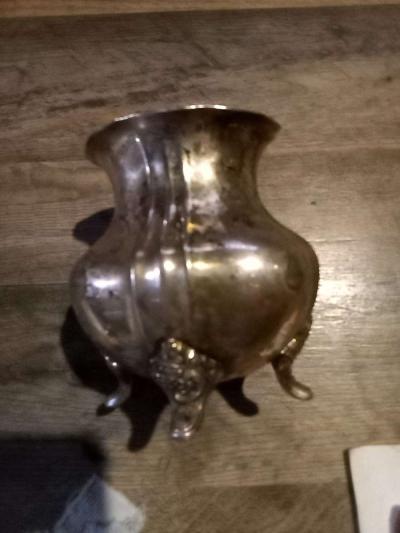 antique silver sugar bowl - Thumbnail 2