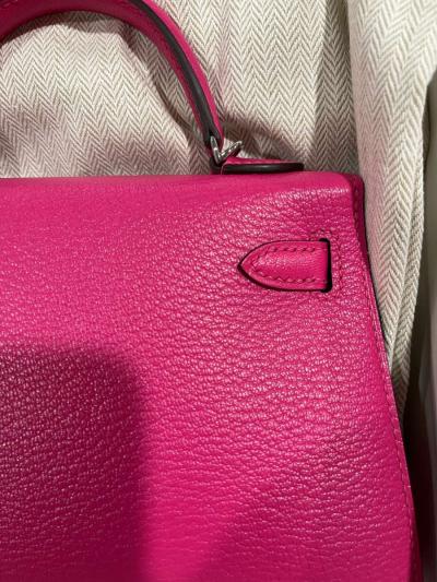 Hermes Mini Kelly 18cm Chevre Pink - Thumbnail 5