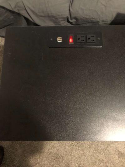 end tables with electric outlets usb plugs - Thumbnail 2