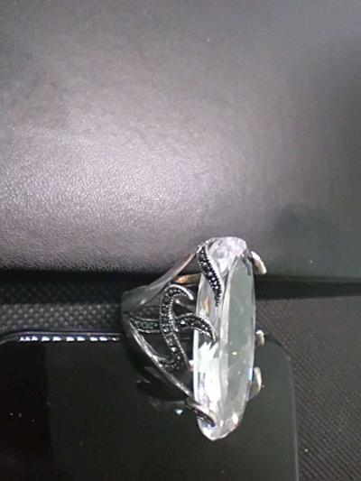 Taxco 925 silver Masquarite ring - Thumbnail 2