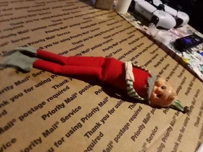 antique Japanese Christmas elf ornament - Thumbnail 6