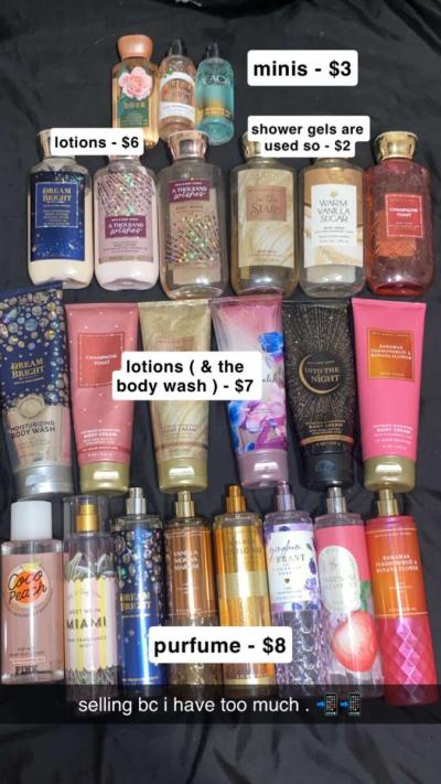 bath and body works purfume and lotion - Amherst, Virginia