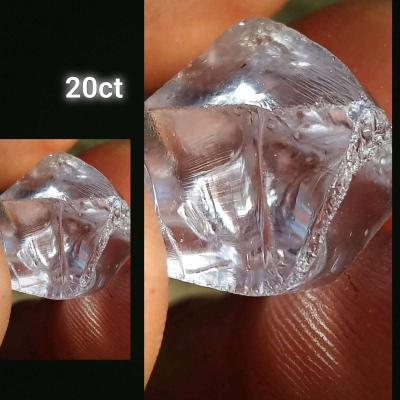 20ct Raw Type2A Colorless D Diamond Forsale Visually Flawles - Thumbnail 3
