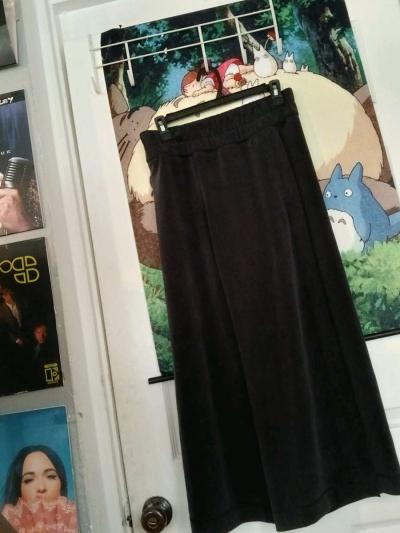 lulu lemon black wide legged sweat pants - Thumbnail 2