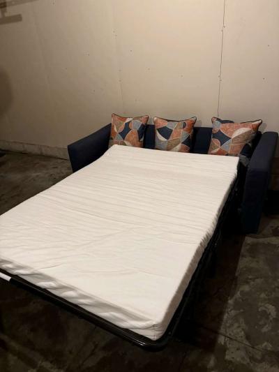 beautiful Blue foldable couch