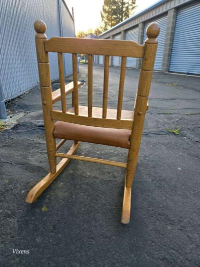 Vintage Childrens Rocking Chair - Thumbnail 6
