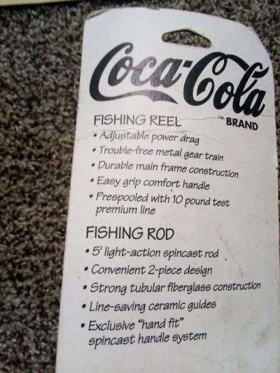 coca cola fishing pole still in package - Thumbnail 4
