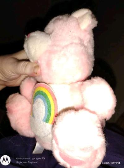 Vtg Care Bears Cheer Bear Plush Coin Bank - Thumbnail 6