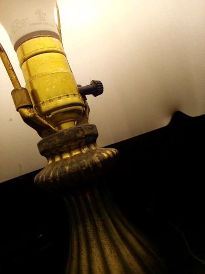 hand blown glass antique lamp - Thumbnail 6