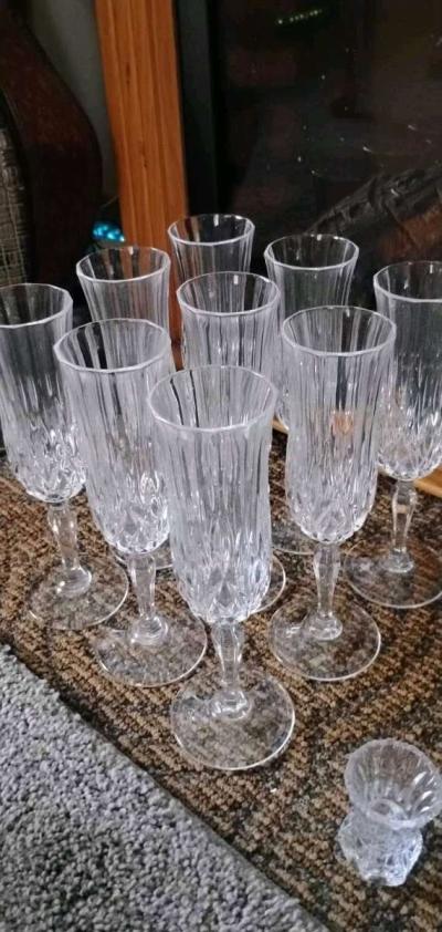 Vintage Crista DArques Longchamp Lead crystal glass - Thumbnail 2
