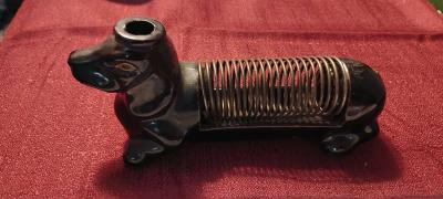 Vintage Ceramic Letter Spiral Holder