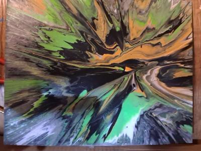 Custom Spin Art 11 x 14 or 16x20 - Thumbnail 2