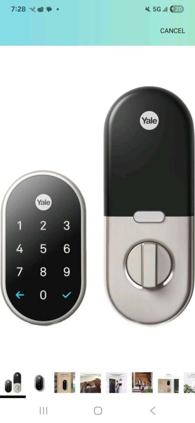 Google Nest x Yale Lock  TamperProof Smart Lock for Keyless - Thumbnail 1
