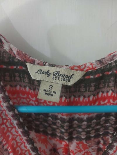 Lucky Brand Womens Printed Border Tank Size S - Thumbnail 6