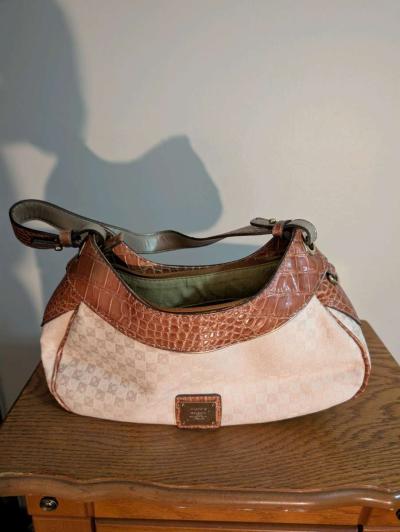 Elegant Brown and Cream Womens Bag - Thumbnail 2