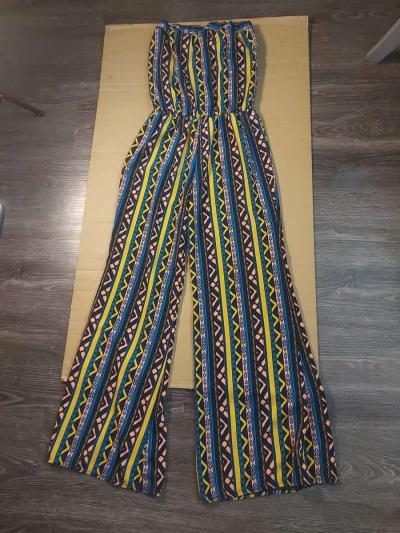 Rainbow Strapless Multicolor Jumpsuit Size S - Thumbnail 2