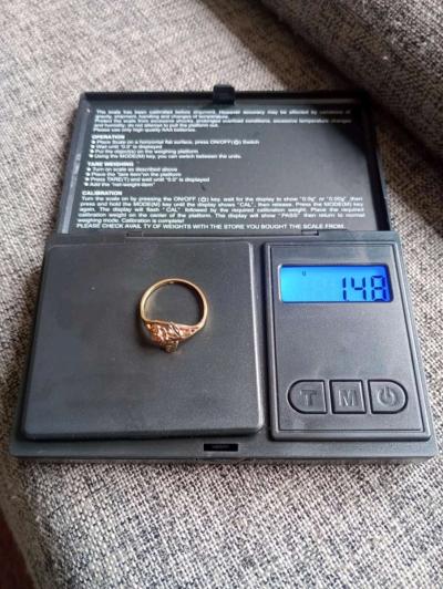 10k Rose Gold ring size 6 for women - Thumbnail 2