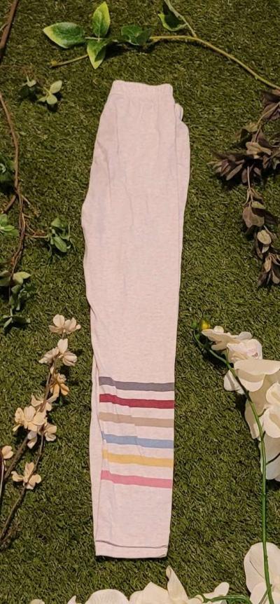 Girls Cream Leggings - Thumbnail 3