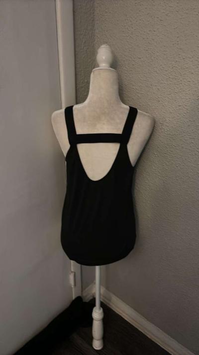 Nike Womens DriFit Breathe Elastika Tank BQ5802010 BlackWhit - Thumbnail 2