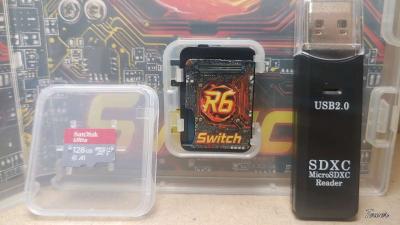 R6SWITCH gaming card with USB card reader and preloaded - Thumbnail 2