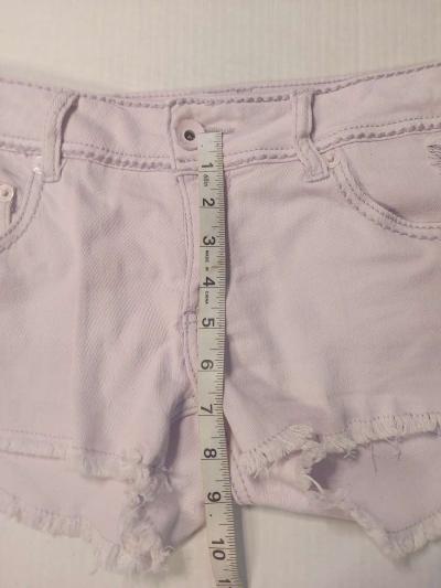 Dollhouse Lilac Purple Raw Hem Shorts Size Juniors - Thumbnail 4