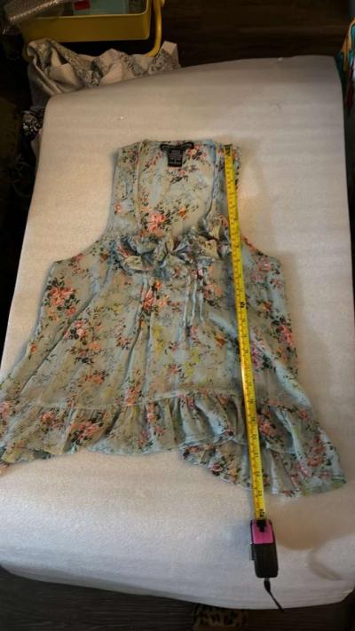 Living Doll Los Angeles Sleeveless Floral Tank Size S  Cotta - Thumbnail 3
