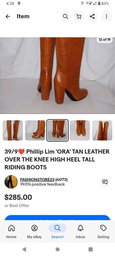 ORA over the knee tan boots - Thumbnail 6