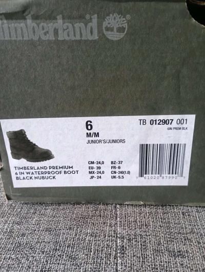 Timberland Premium 6 Inch Waterproof Boots Color Black Nubuc - Thumbnail 5