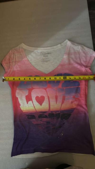 Aeropostale Love Heart Graphic Tshirt Size M - Thumbnail 5