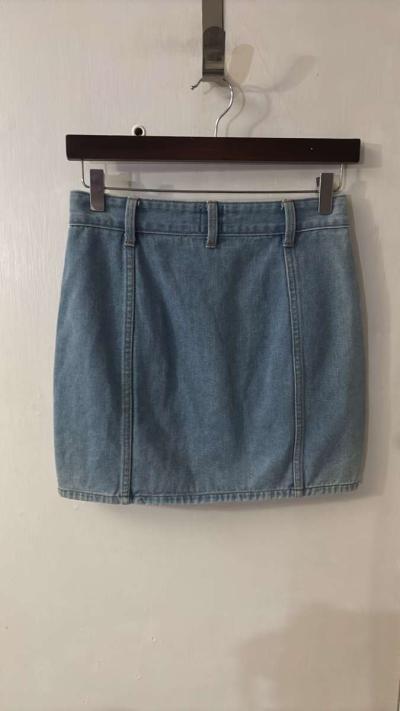 Princess Polly Mariya Fray Denim Mini Skirt Size 2 Blue Conc - Thumbnail 2