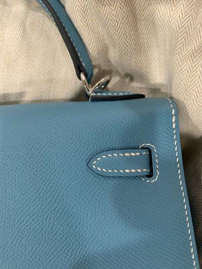 Hermes Kelly 25 Epsom New Jeans - Thumbnail 4