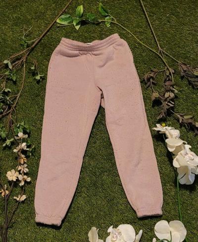 Girls Pink fleece joggers